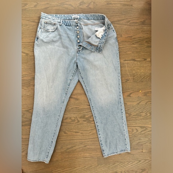 Good American Good Vintage Light Wash Stretchy Jeans Women’s Size 16 - Picture 2 of 12